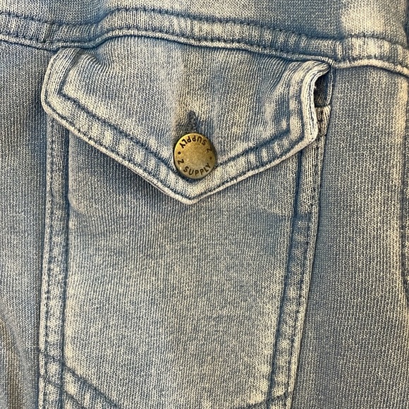 Z supply Sweatshirt Jean jacket - Picture 3 of 5